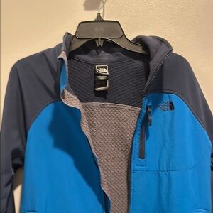 The North Face Blue Jacket with Front Zipper